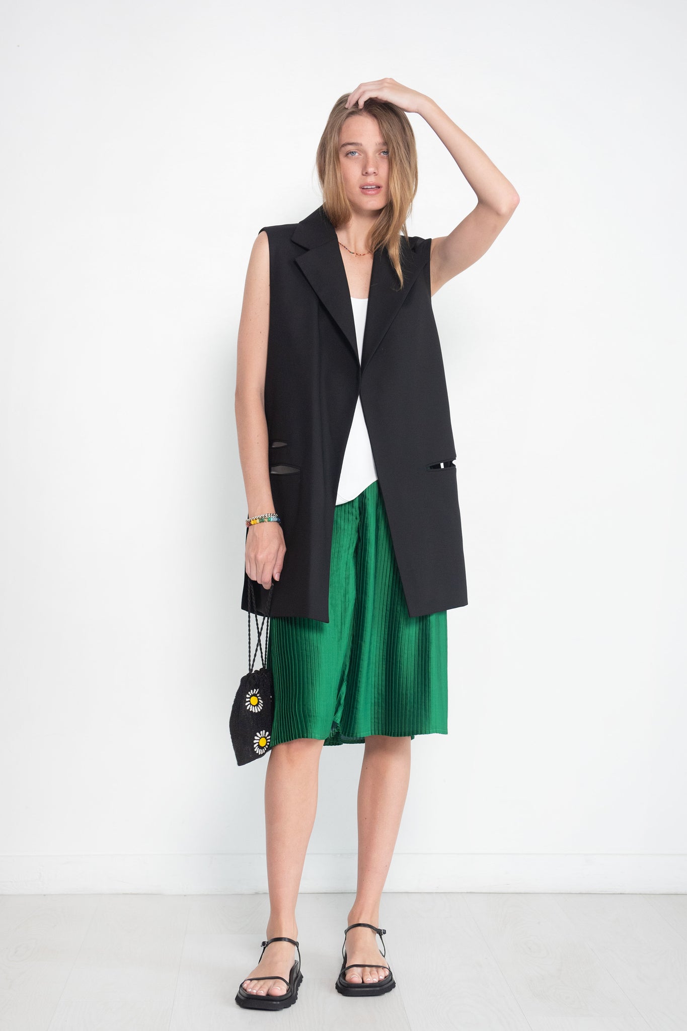 LUKHANYO MDINGI - Short Palazzos, Green