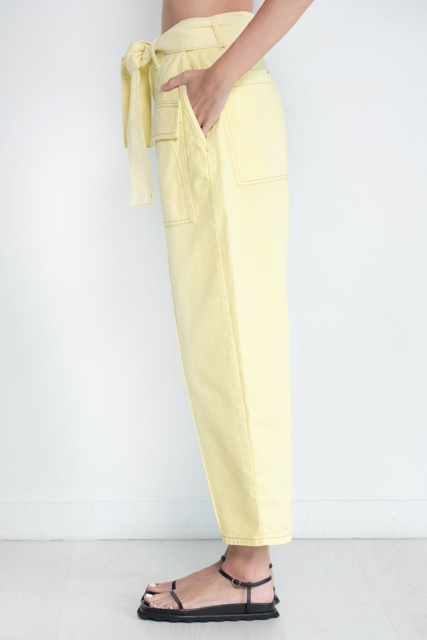 LUKHANYO MDINGI - The Canada Uniform Pants, Yellow