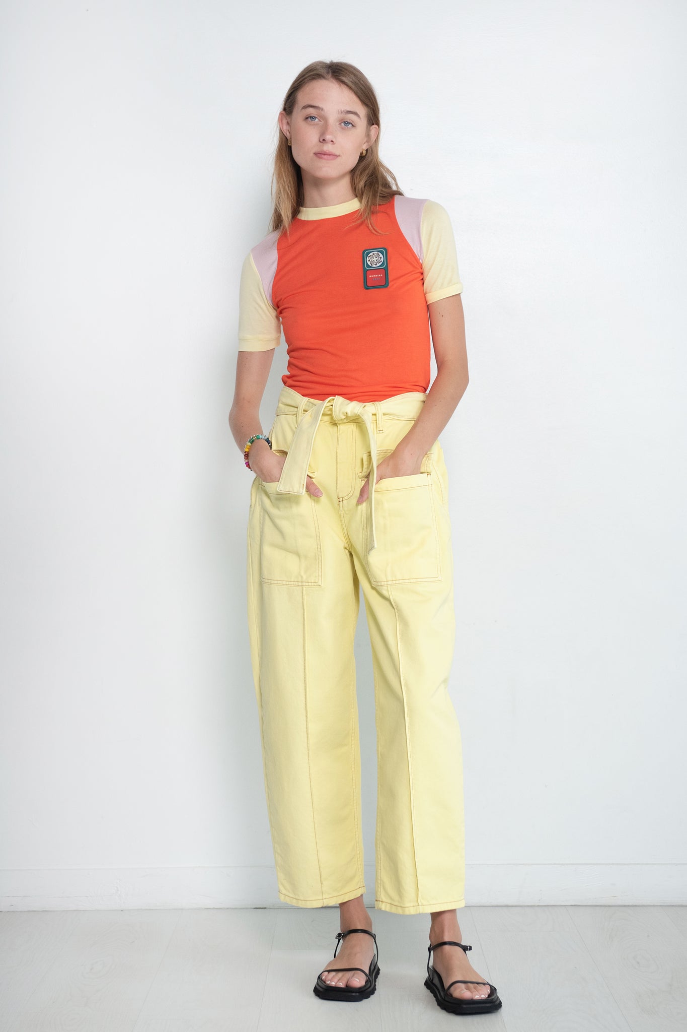 LUKHANYO MDINGI - The Canada Uniform Pants, Yellow