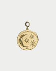AZLEE - Large Cosmic Coin, Yellow Gold