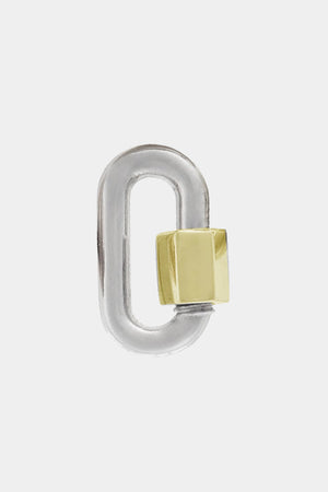 MARLA AARON - CHUBBY BABY LOCK, white gold with yellow gold turn