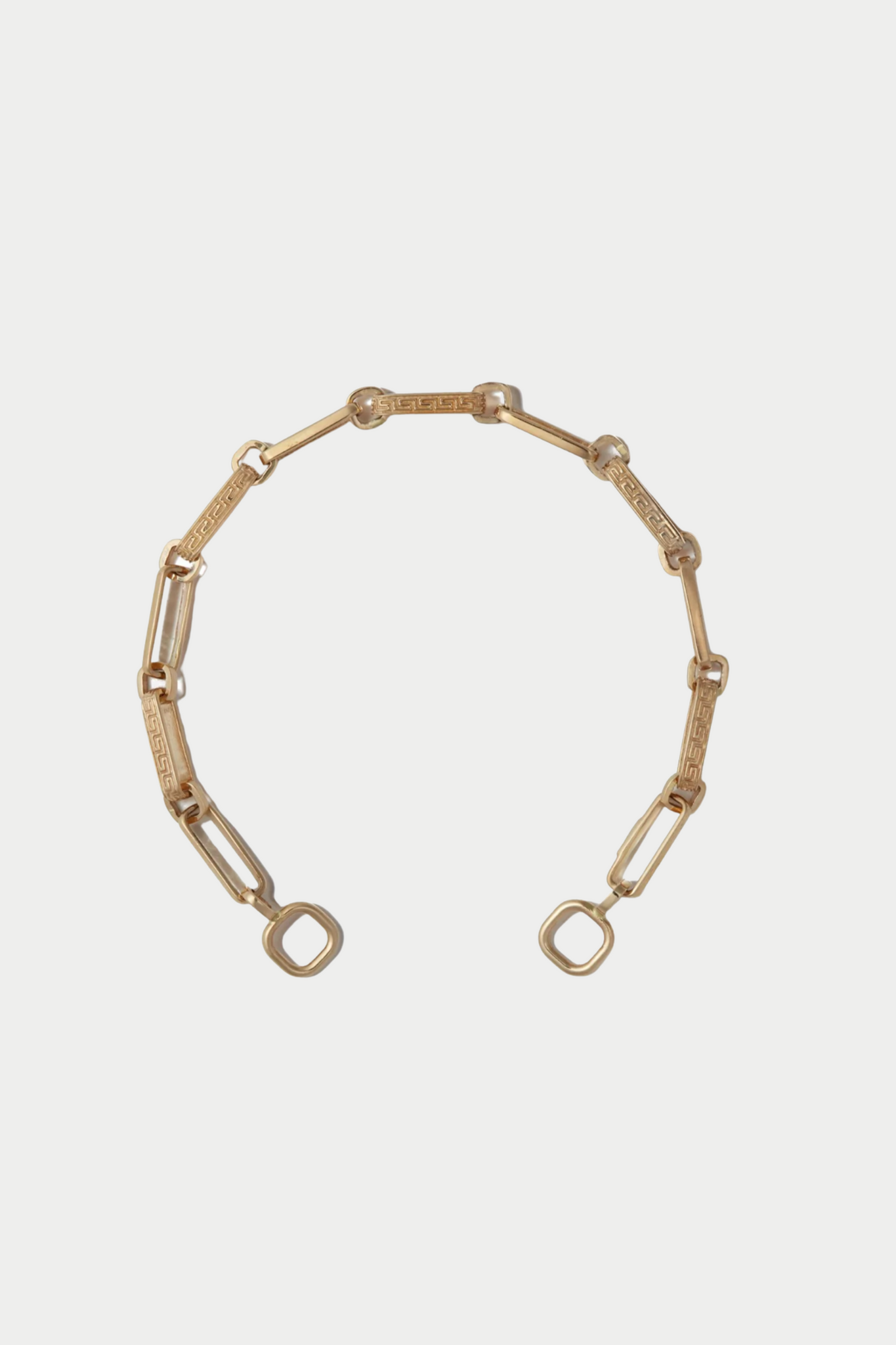 Meander Chain Bracelet, Yellow Gold