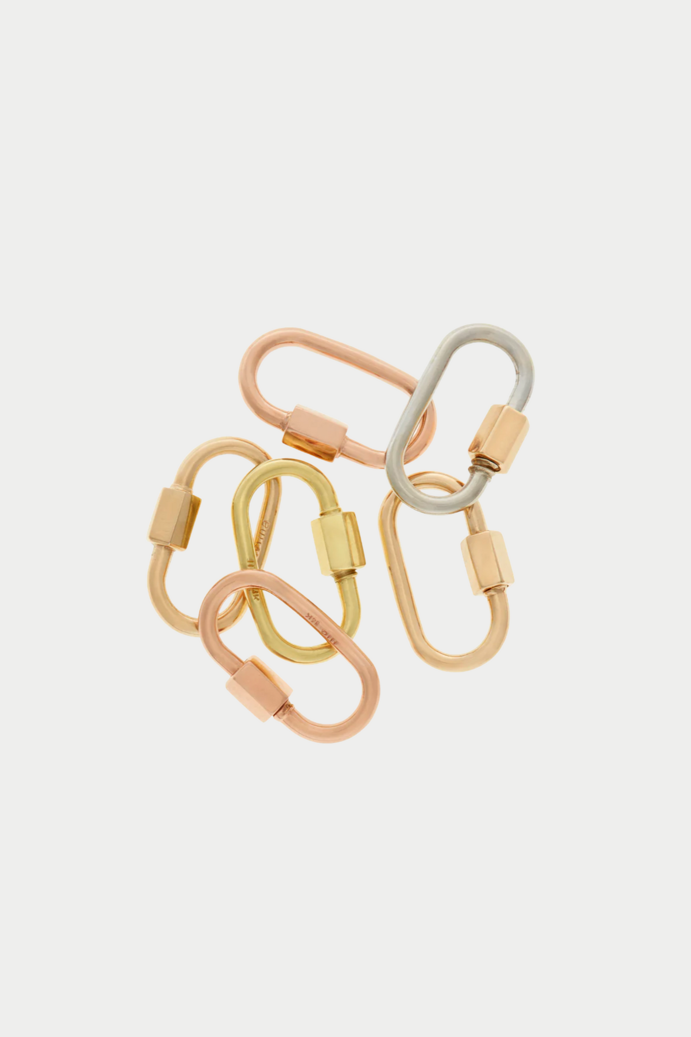 MARLA AARON - MEDIUM LOCK, WHITE GOLD & GOLD