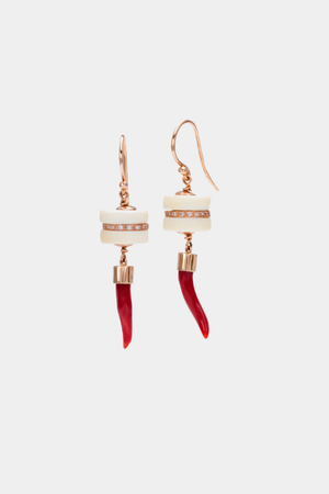 My Lucky Day Earrings, Red