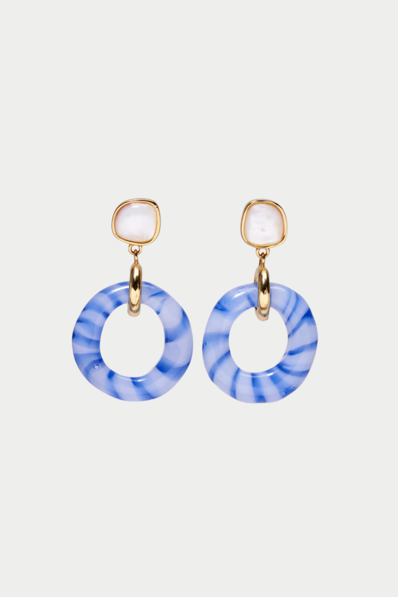 Lizzie Fortunato Jewels - Madeira Glass Earrings, Pearl