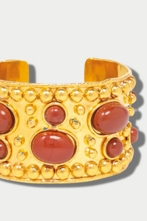 SYLVIA TOLEDANO - CUFF WONDER BYZANCE, RED JASPER