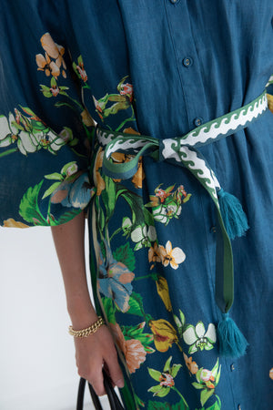 ALÉMAIS - Lyla Shirtdress, Royal Blue