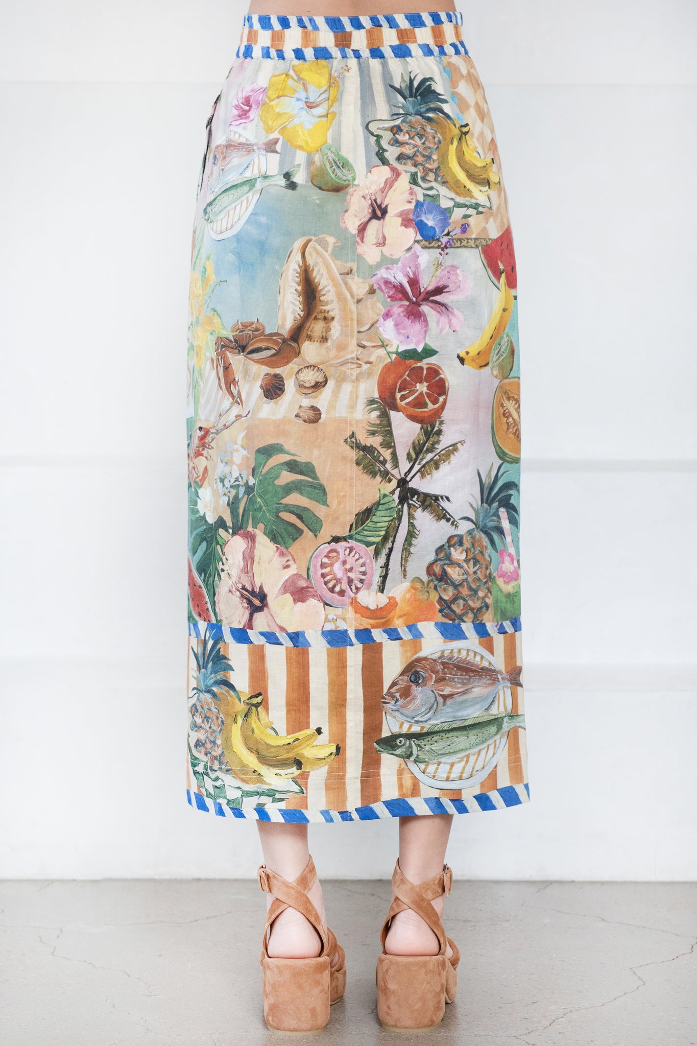 ALEMAIS - Theo Column Skirt, Multi