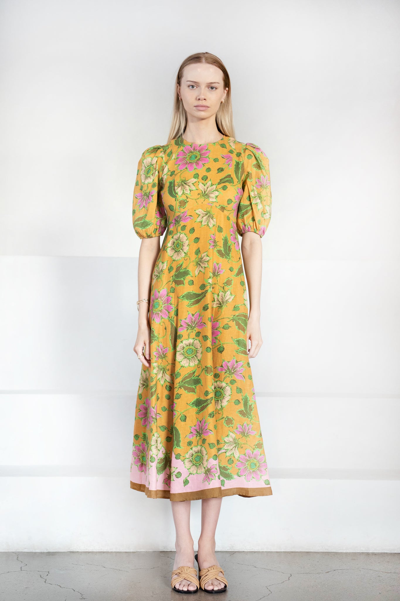 ALÉMAIS - Winnie Midi Dress, Tangerine