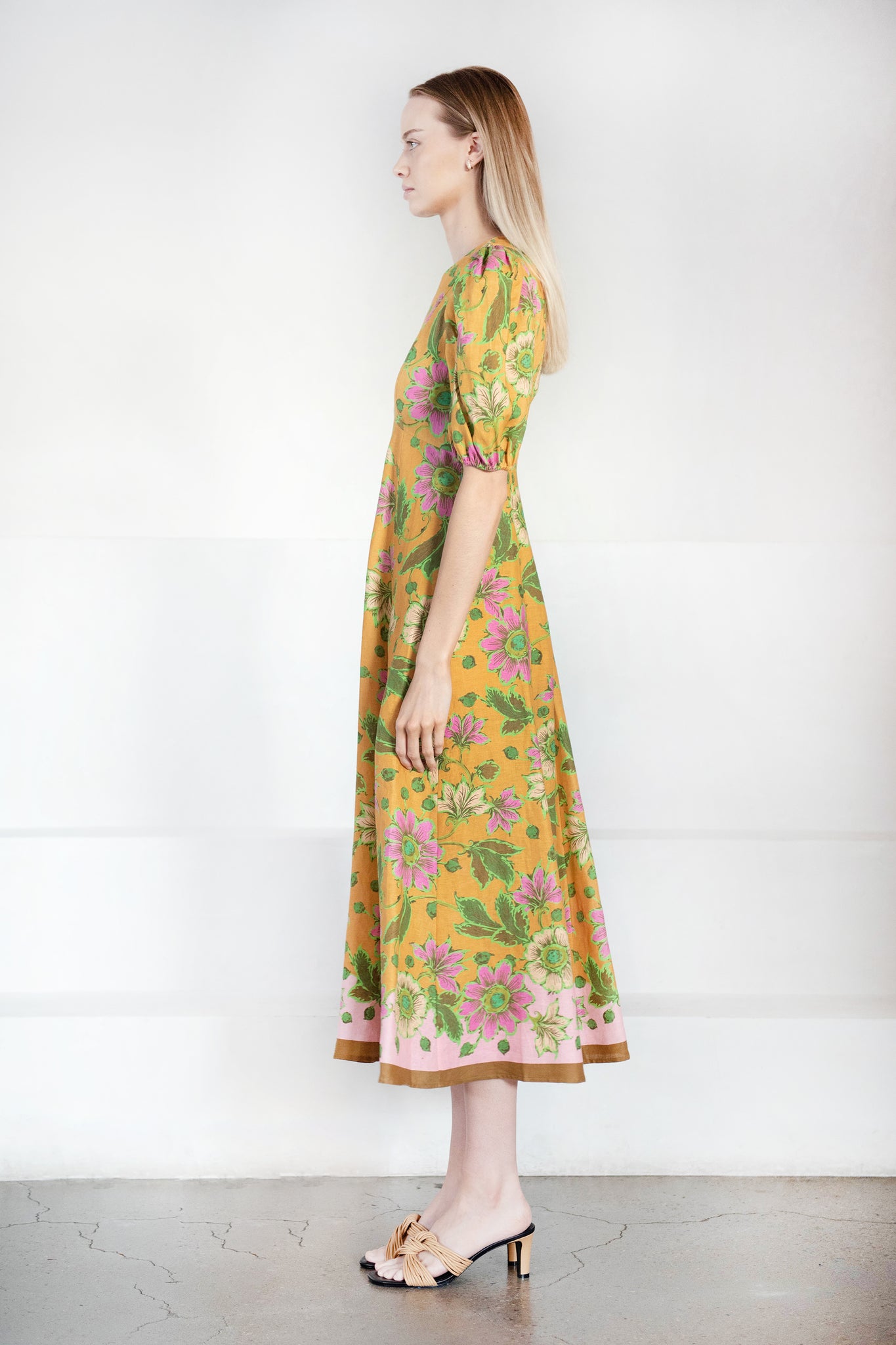 ALÉMAIS - Winnie Midi Dress, Tangerine