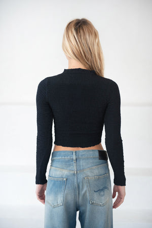 APIECE APART - Alto Smock Top, Black
