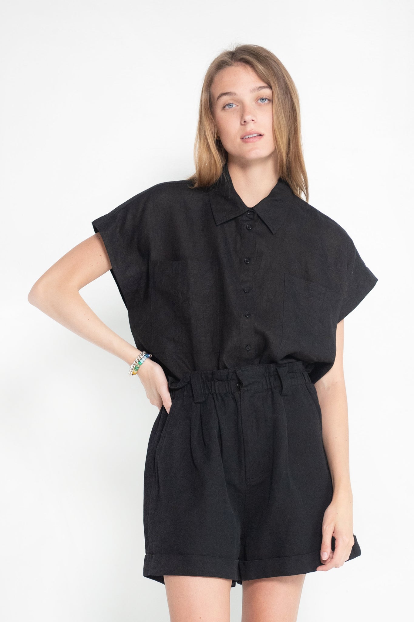 APIECE APART - SOLLER TOP, BLACK