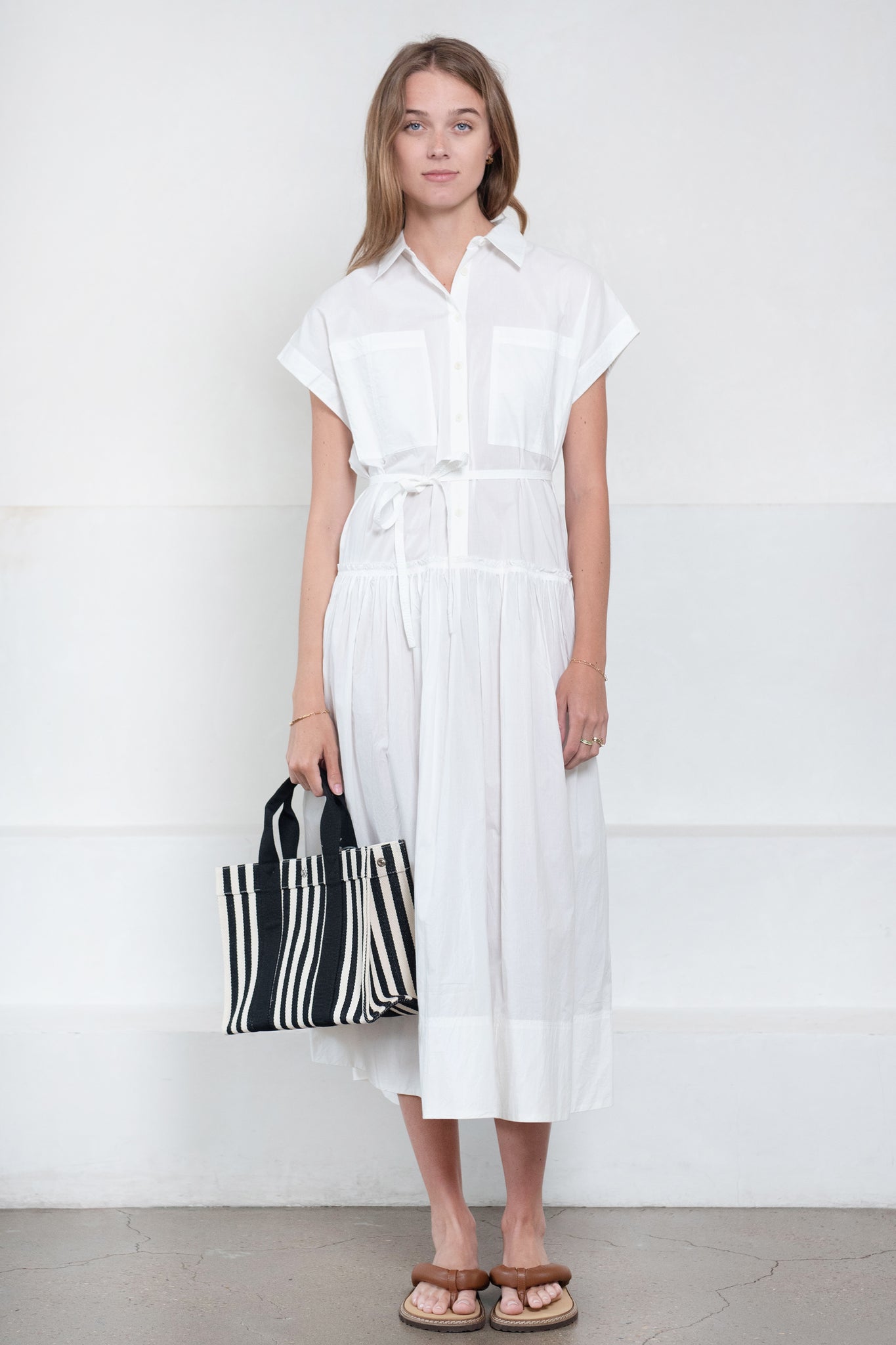 Apiece Apart - Dune Shirt Dress, Crema