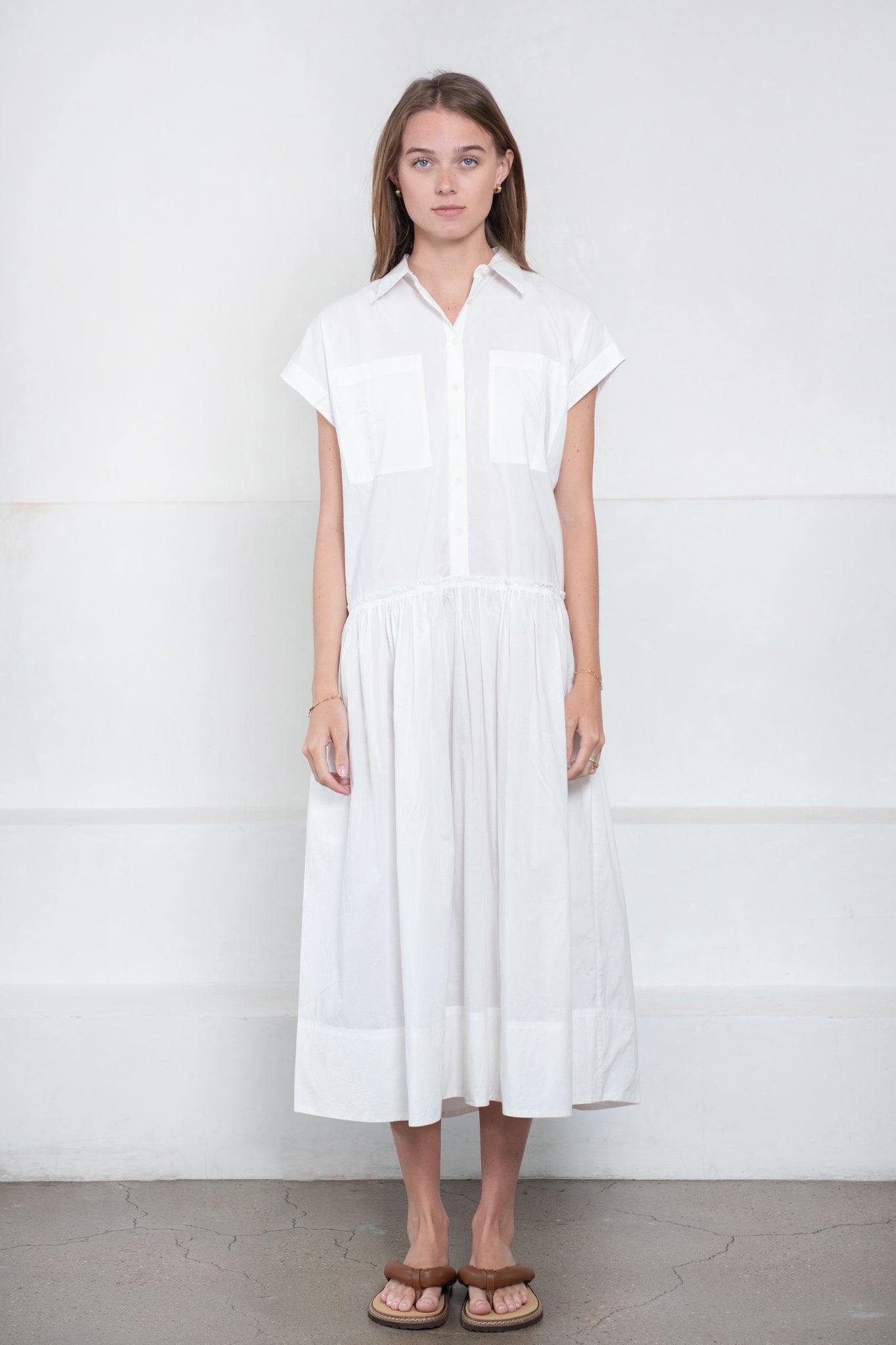 Apiece Apart - Dune Shirt Dress, Crema