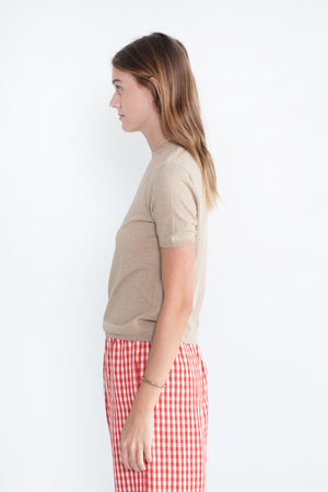APUNTOB - Short Sleeve Knit, Sand