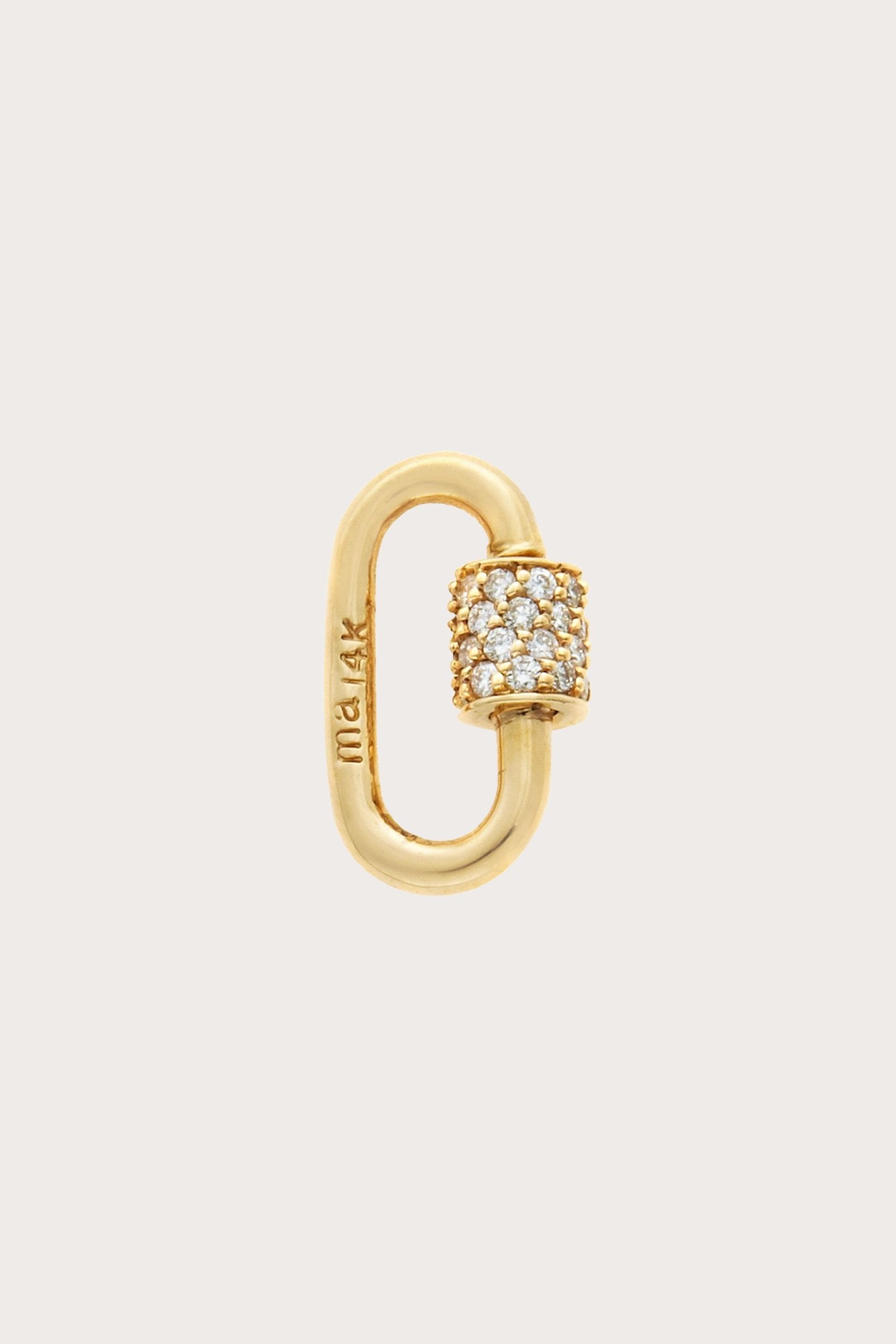 Marla Aaron - stoned babylock with diamonds, GOLD