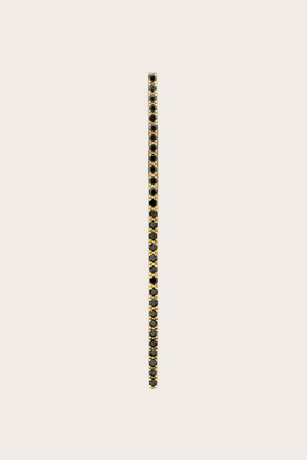 Gabriela Artigas - Bar Axis Earring, Gold & Black Diamond