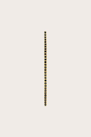 Gabriela Artigas - Bar Axis Earring, Gold & Black Diamond