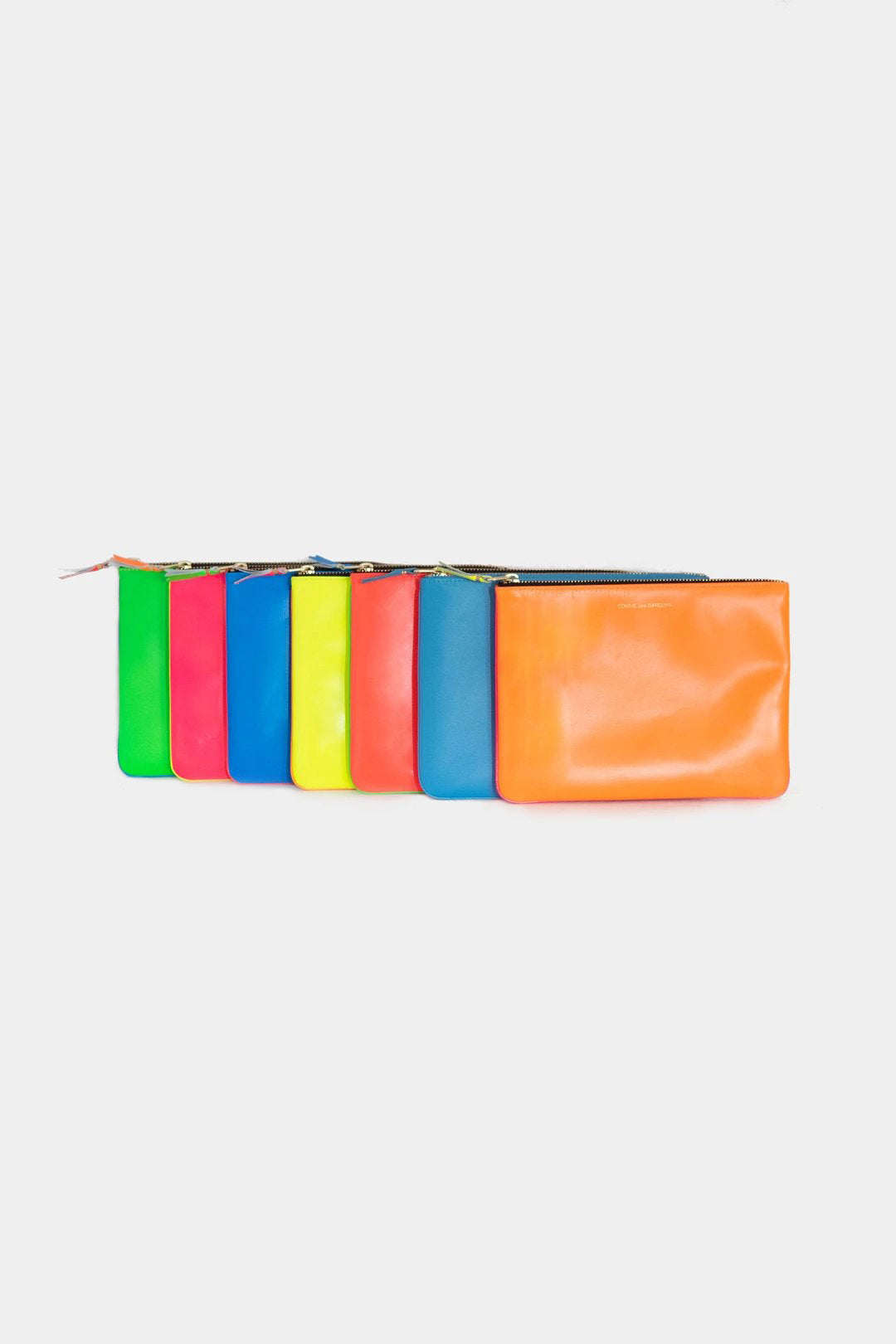 Super Fluo Large Pouch, Green and Orange