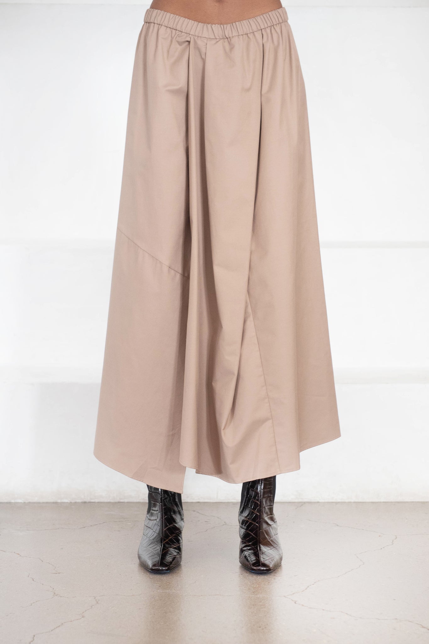 Christian Wijnants - Sonam Fluid Elastic Waistband Skirt, Sand