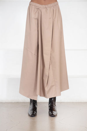 Christian Wijnants - Sonam Fluid Elastic Waistband Skirt, Sand