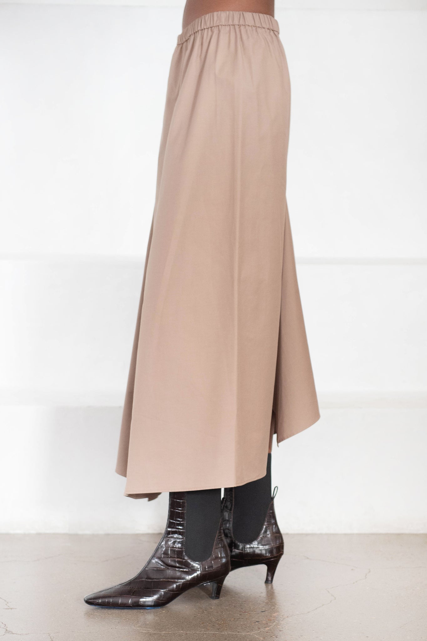Christian Wijnants - Sonam Fluid Elastic Waistband Skirt, Sand