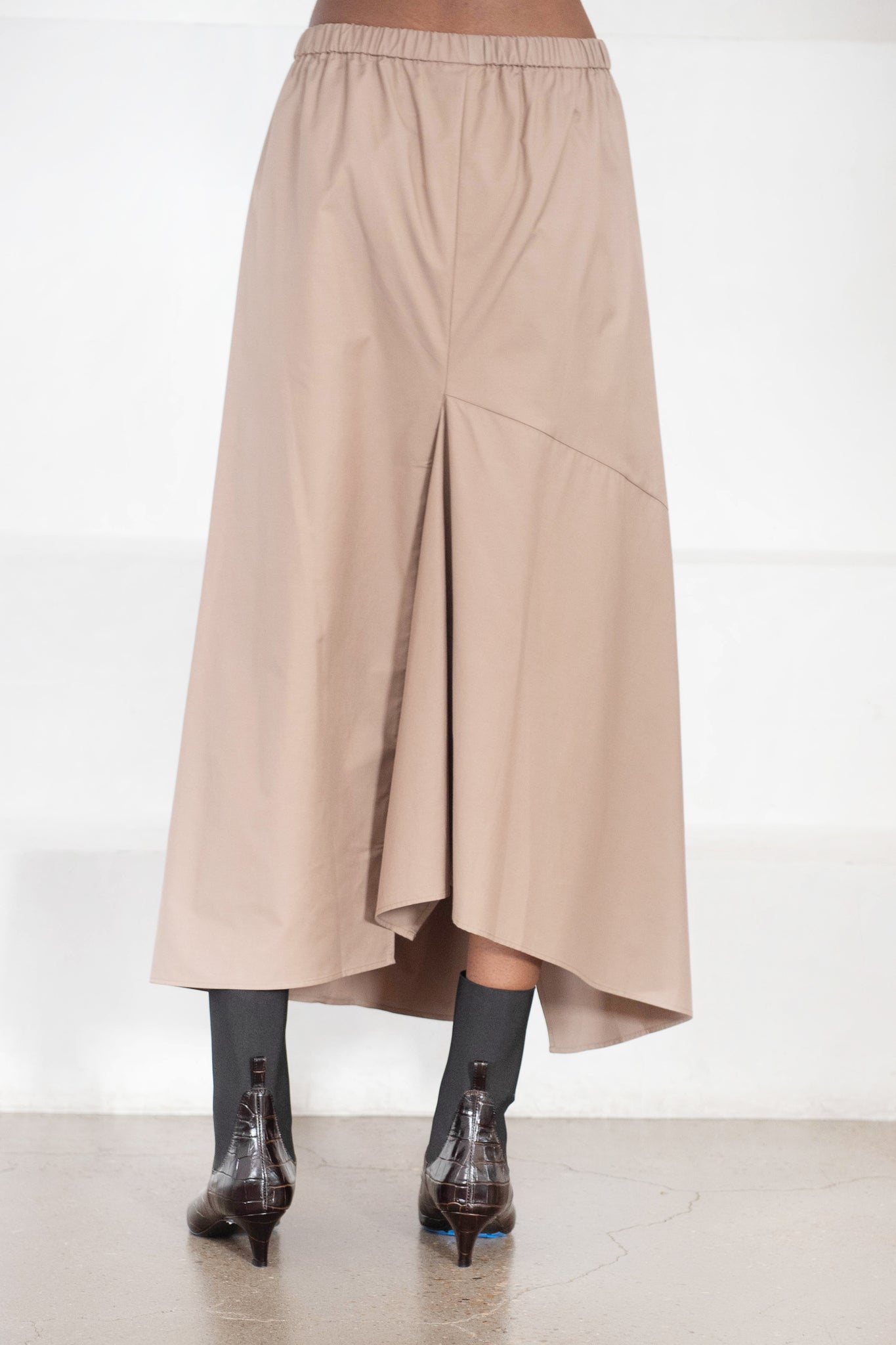 Christian Wijnants - Sonam Fluid Elastic Waistband Skirt, Sand