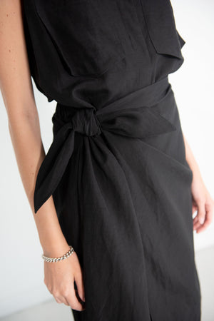 Christian Wijnants - Dofida Sleeveless Wrap Dress, Black