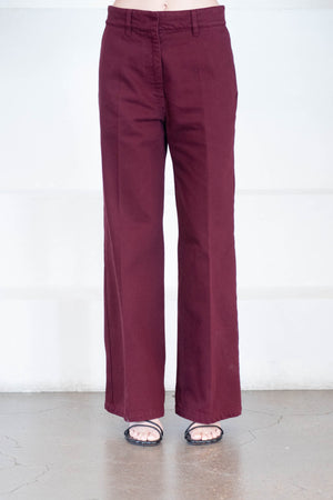 Christian Wijnants - Pantom Long Denim Pants, Burgundy