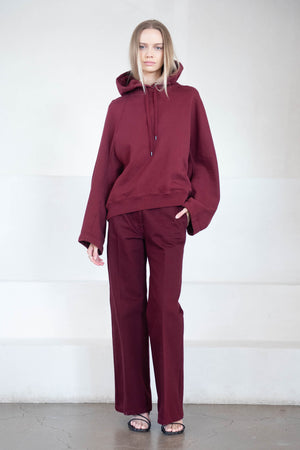 Christian Wijnants - Pantom Long Denim Pants, Burgundy