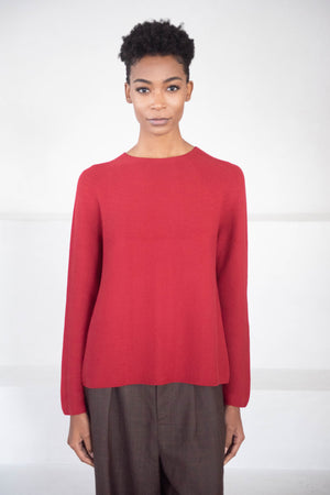 Christian Wijnants - Kamis Whole Garment Knit Sweater, Ruby