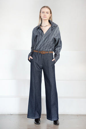 Christian Wijnants - Pantom Denim Trousers, Dark Denim