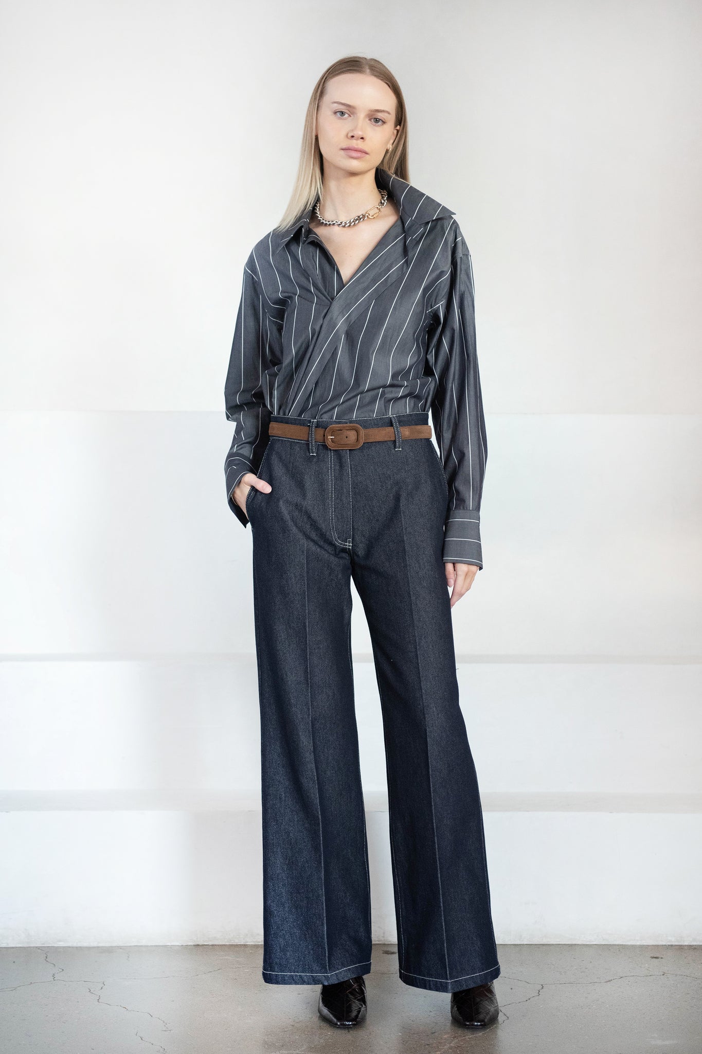 Christian Wijnants - Pantom Denim Trousers, Dark Denim