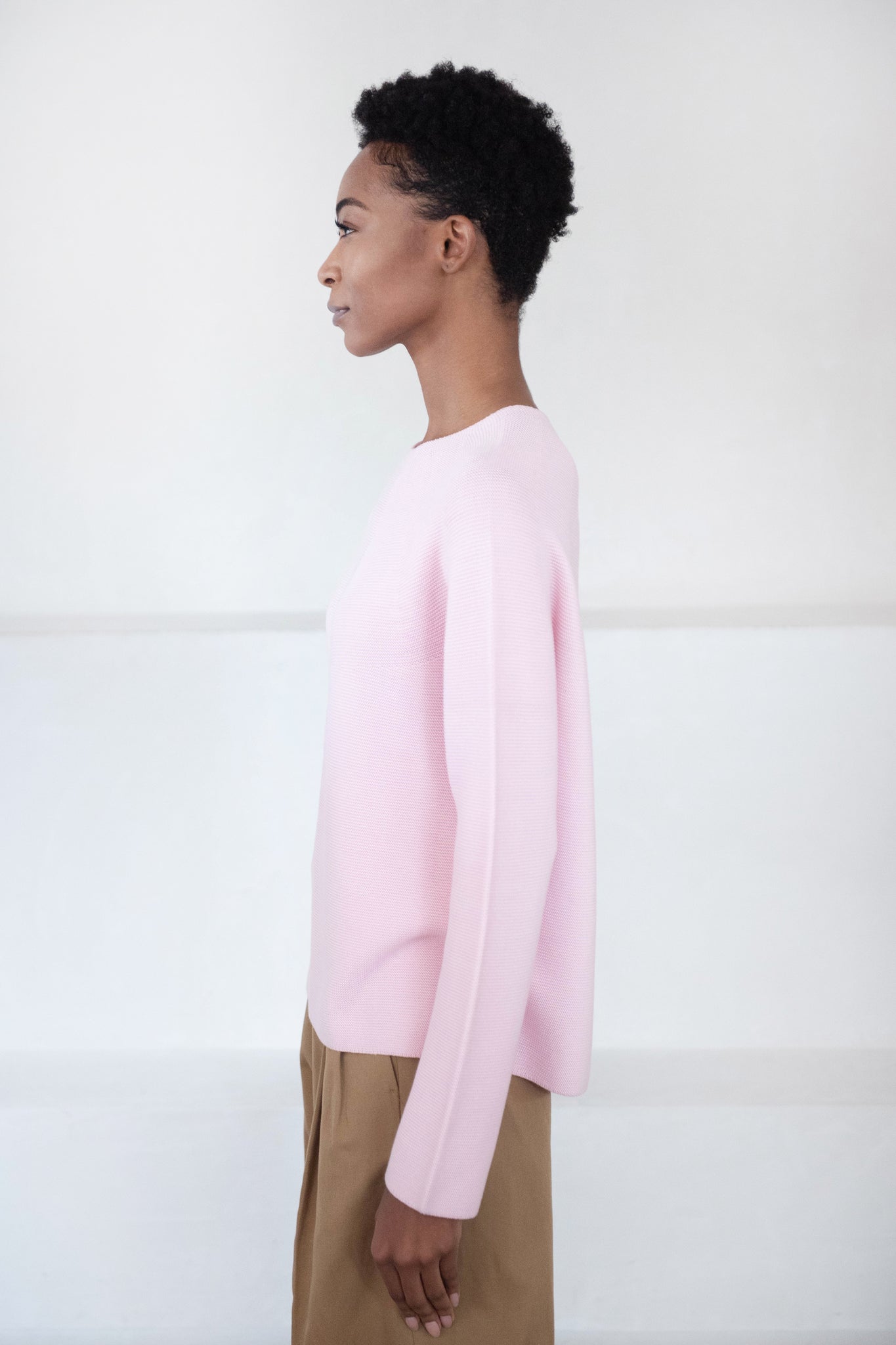 Christian Wijnants - Kamis Whole Garment Knit Sweater, Soft Pink