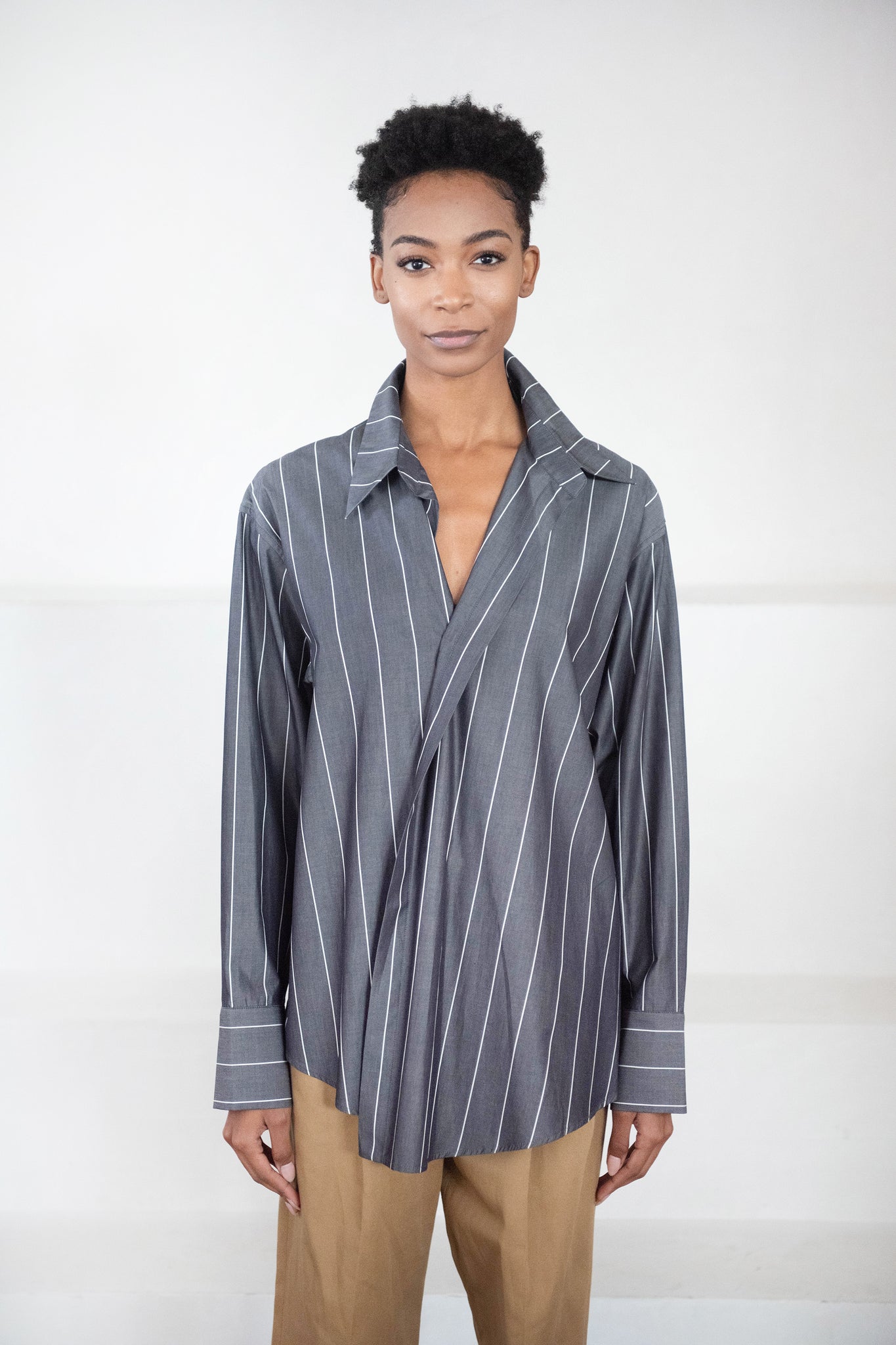 Christian Wijnants - Thinka Shirt, Charcoal Stripe
