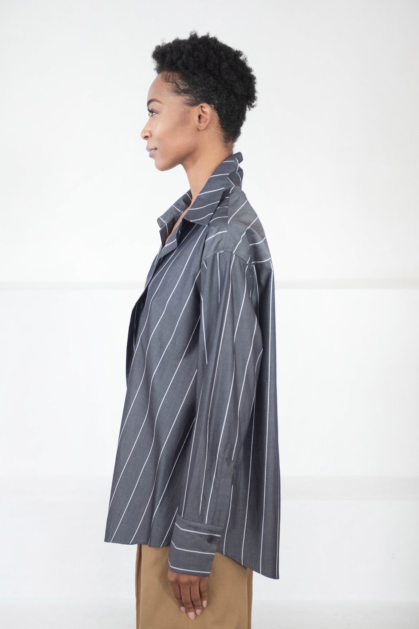 Christian Wijnants - Thinka Shirt, Charcoal Stripe