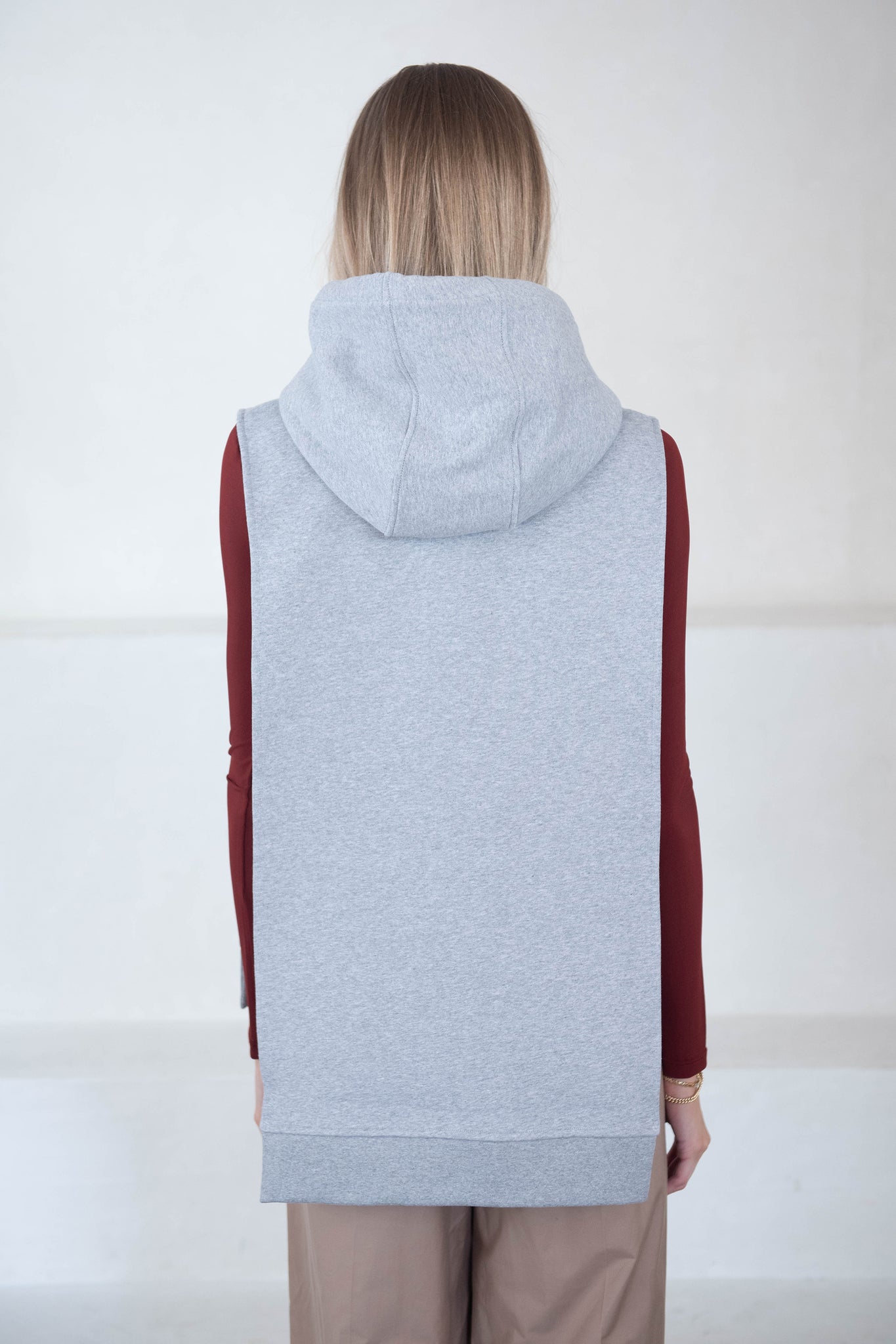 Christian Wijnants - Tabitha Sweat Bib, Heather Grey