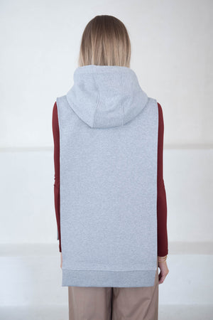 Christian Wijnants - Tabitha Sweat Bib, Heather Grey