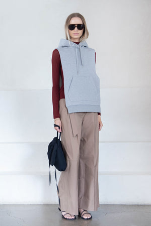 Christian Wijnants - Tabitha Sweat Bib, Heather Grey