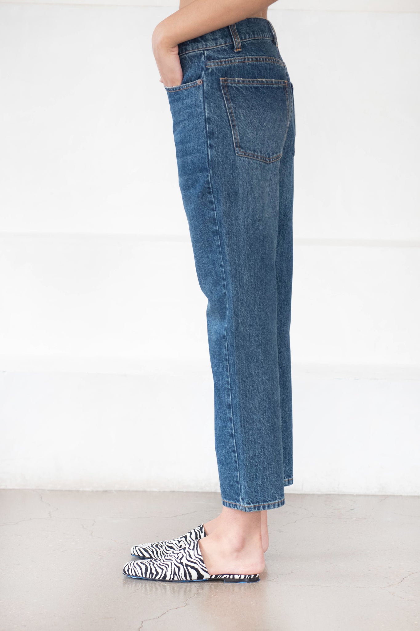 CO - Hi Rise Cropped Denim, Indigo