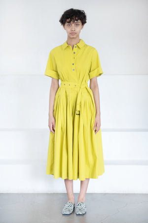 CO - Half Placket Dress, Citron