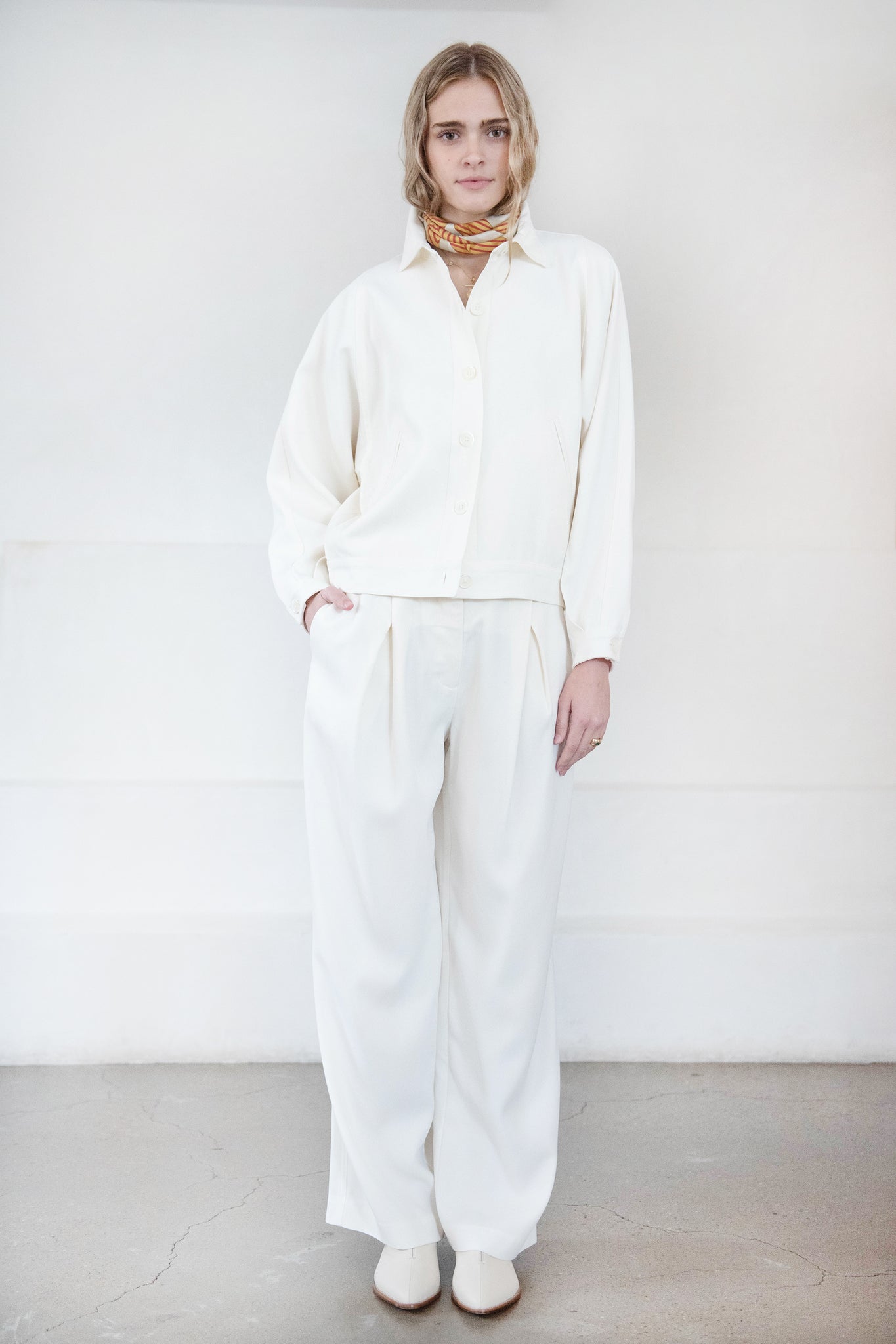 CO - Curved Armhole Jacket, Ivory