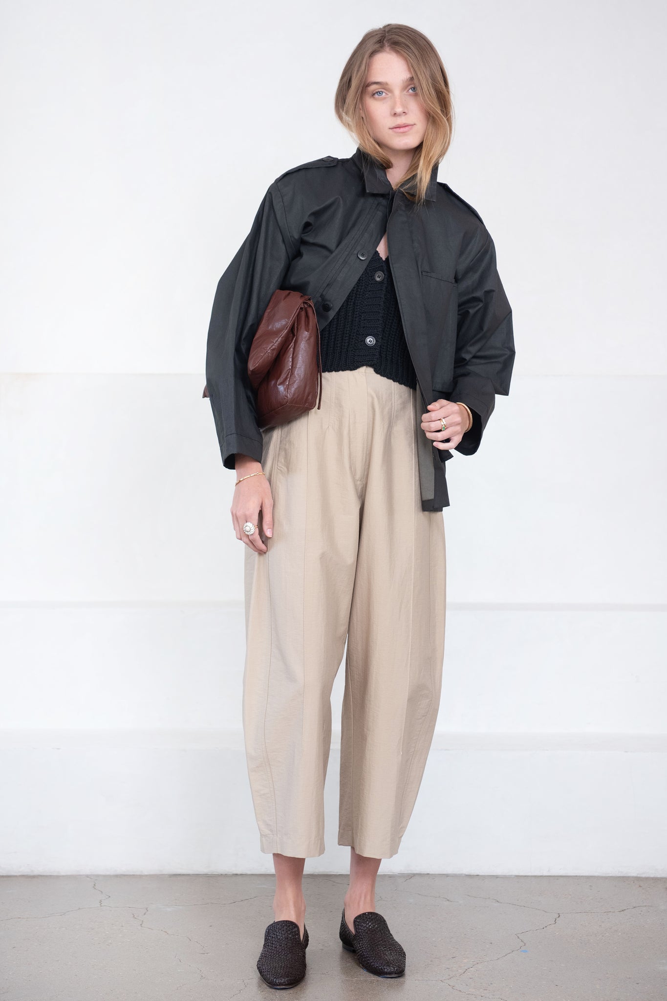 CORDERA - Utility Trench Jacket, Black