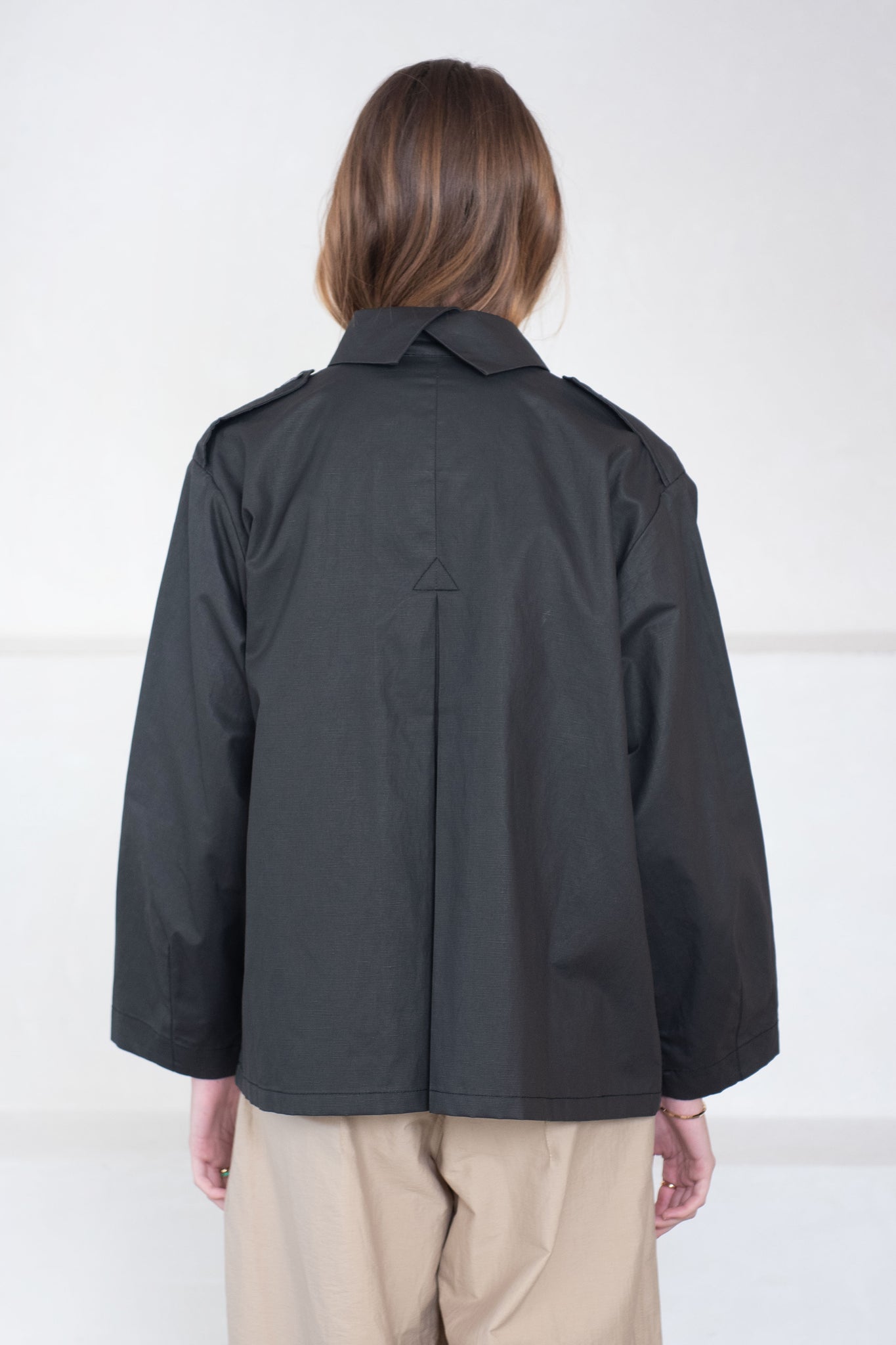 CORDERA - Utility Trench Jacket, Black