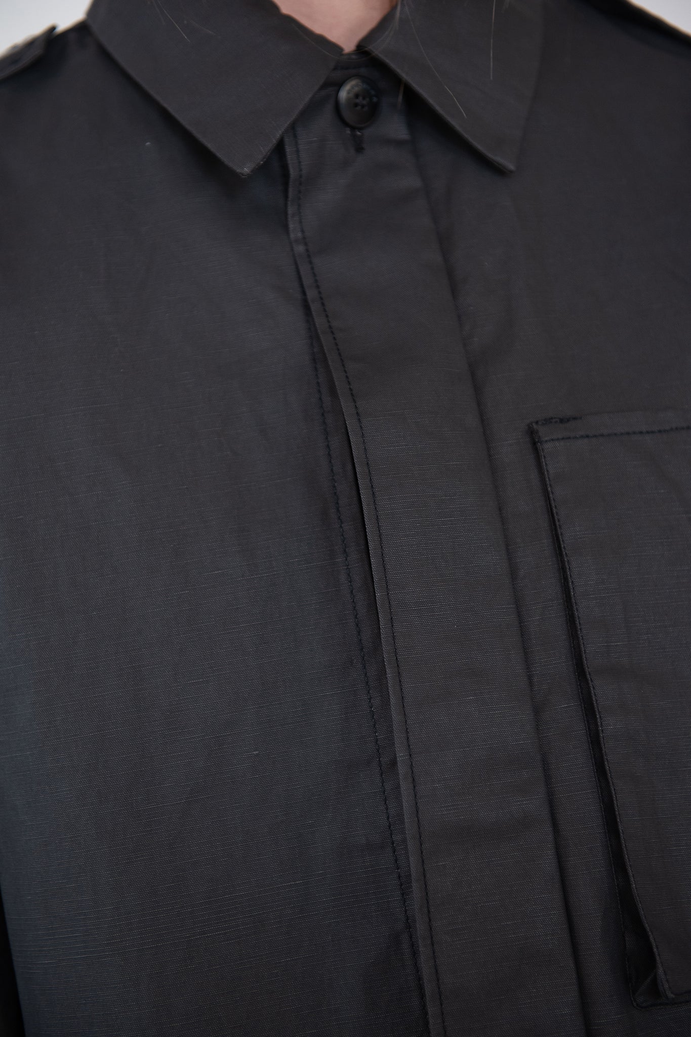 CORDERA - Utility Trench Jacket, Black