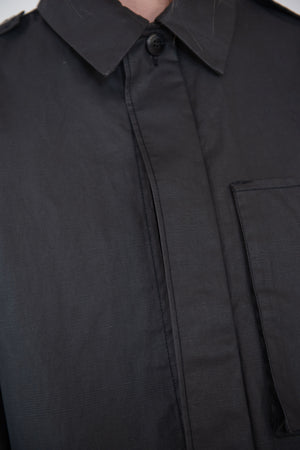 CORDERA - Utility Trench Jacket, Black