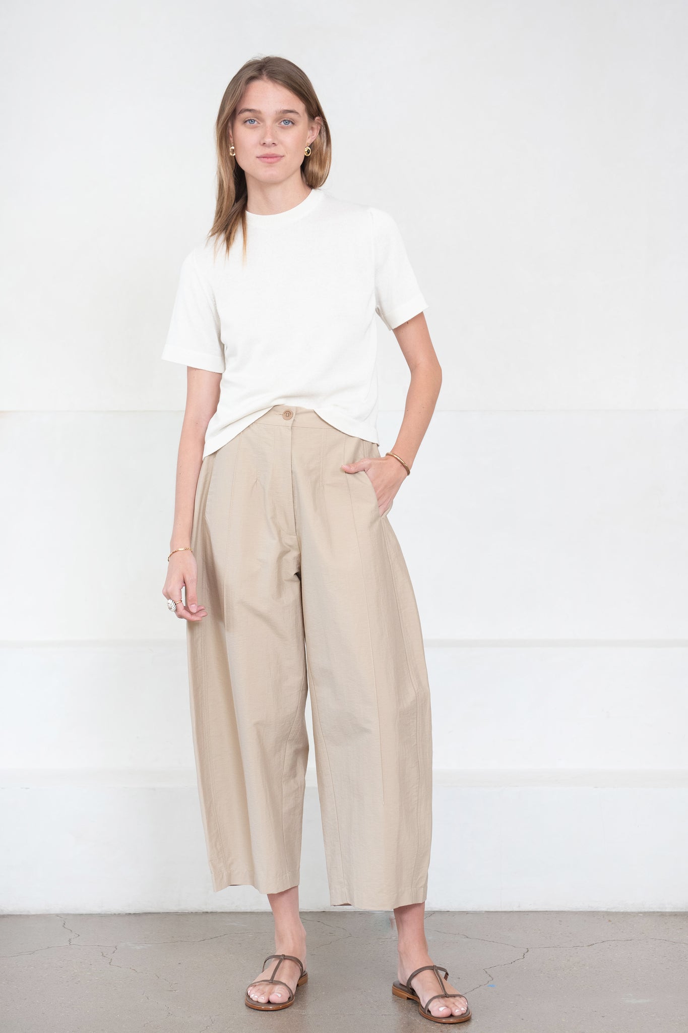 CORDERA - Viscose T-Shirt, Marshmellow