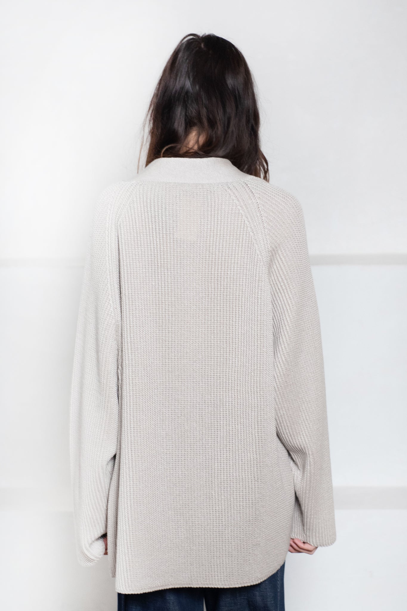 Dušan - Boyfriend Cardigan, Oyster