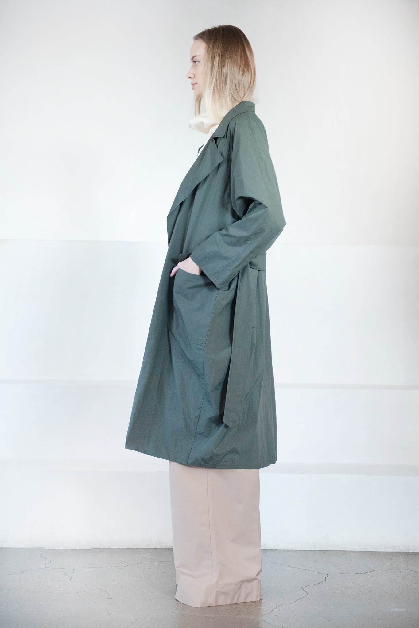 Dušan - OVERSIZED TRENCH COAT, FOREST