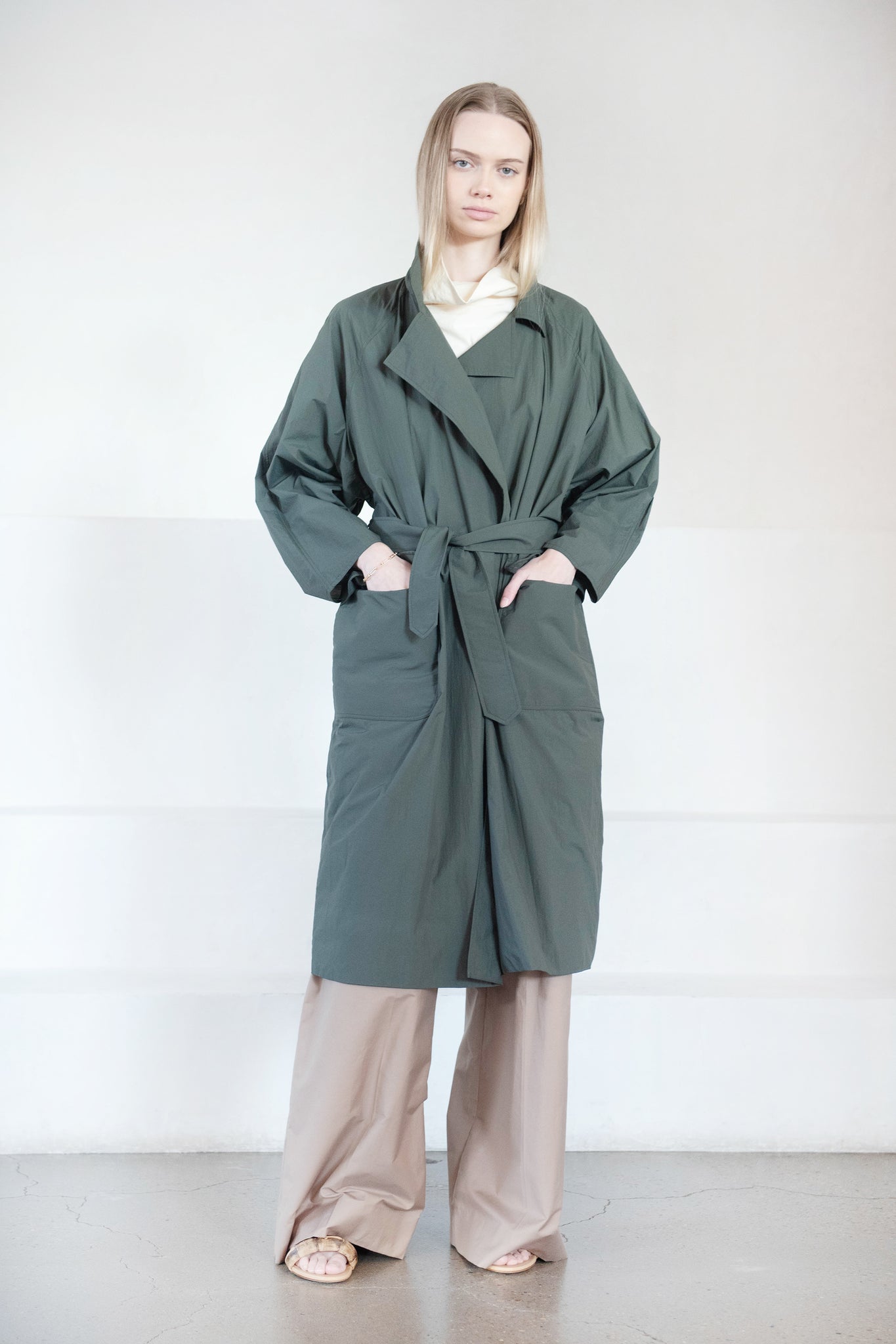 Dušan - OVERSIZED TRENCH COAT, FOREST
